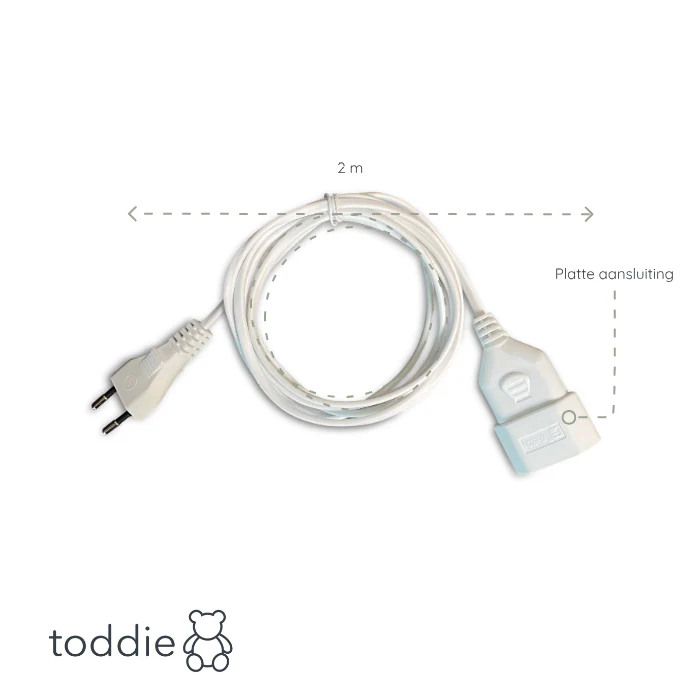 Rallonge électrique pour lampes | Câble d'extension 2 mètres - blanc – Image 3